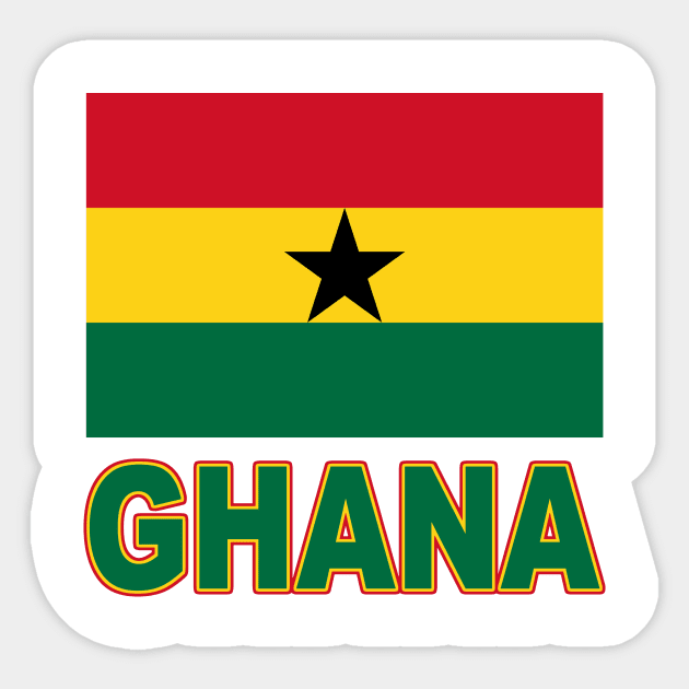 The Pride of Ghana - National Flag Design Sticker by Naves